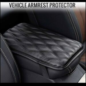 Black Quilted Armrest Protector